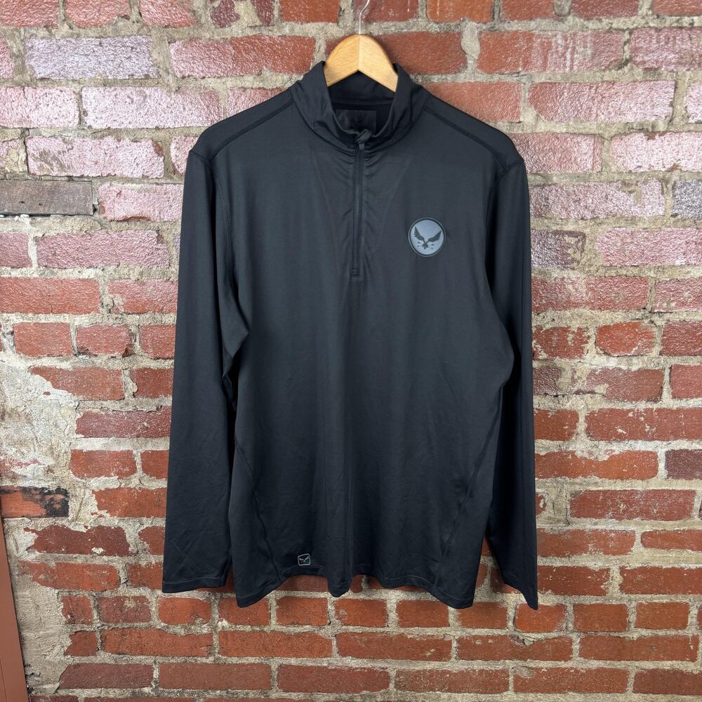 Virtus Outdoor Group Pullover Mens Large Black 1/4 Zip Long Sleeve Athletic USA